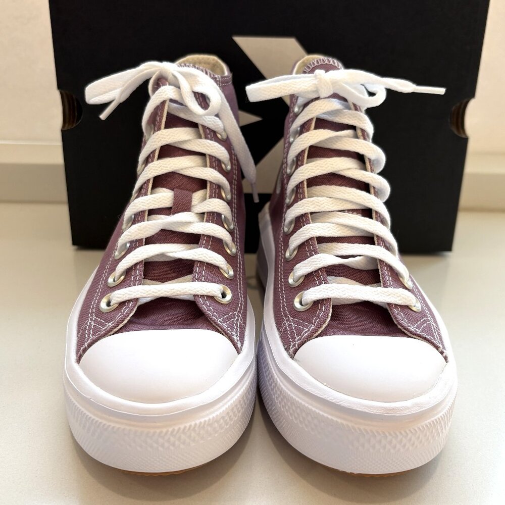 Converse Chuck Taylor All Star Move Hi Platform Sneakers CTAS Seasonal Dahlia - Picture 3 of 8